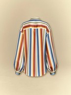 [unisex] Multi Color Stripped Satin Co-ord Set