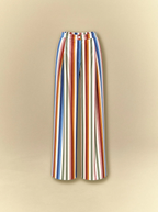 [unisex] Multi Color Stripped Satin Co-ord Set