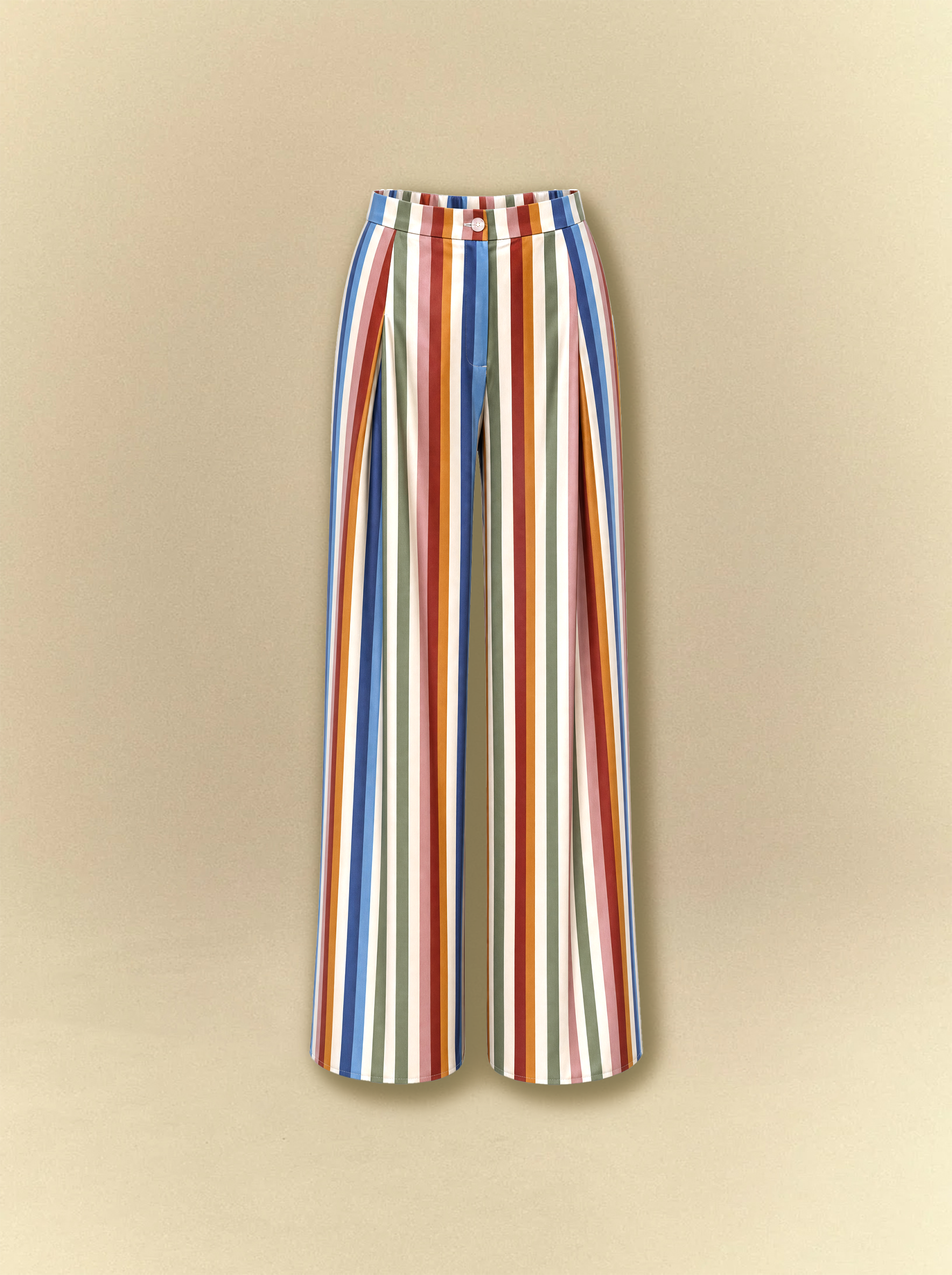 [unisex] Multi Color Stripped Satin Co-ord Set