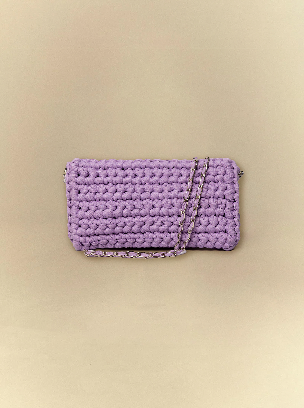 [unisex] Kawaii Mauve Crochet Clutch