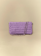 [unisex] Kawaii Mauve Crochet Clutch