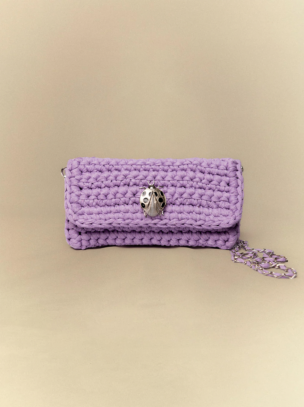 [unisex] Kawaii Mauve Crochet Clutch
