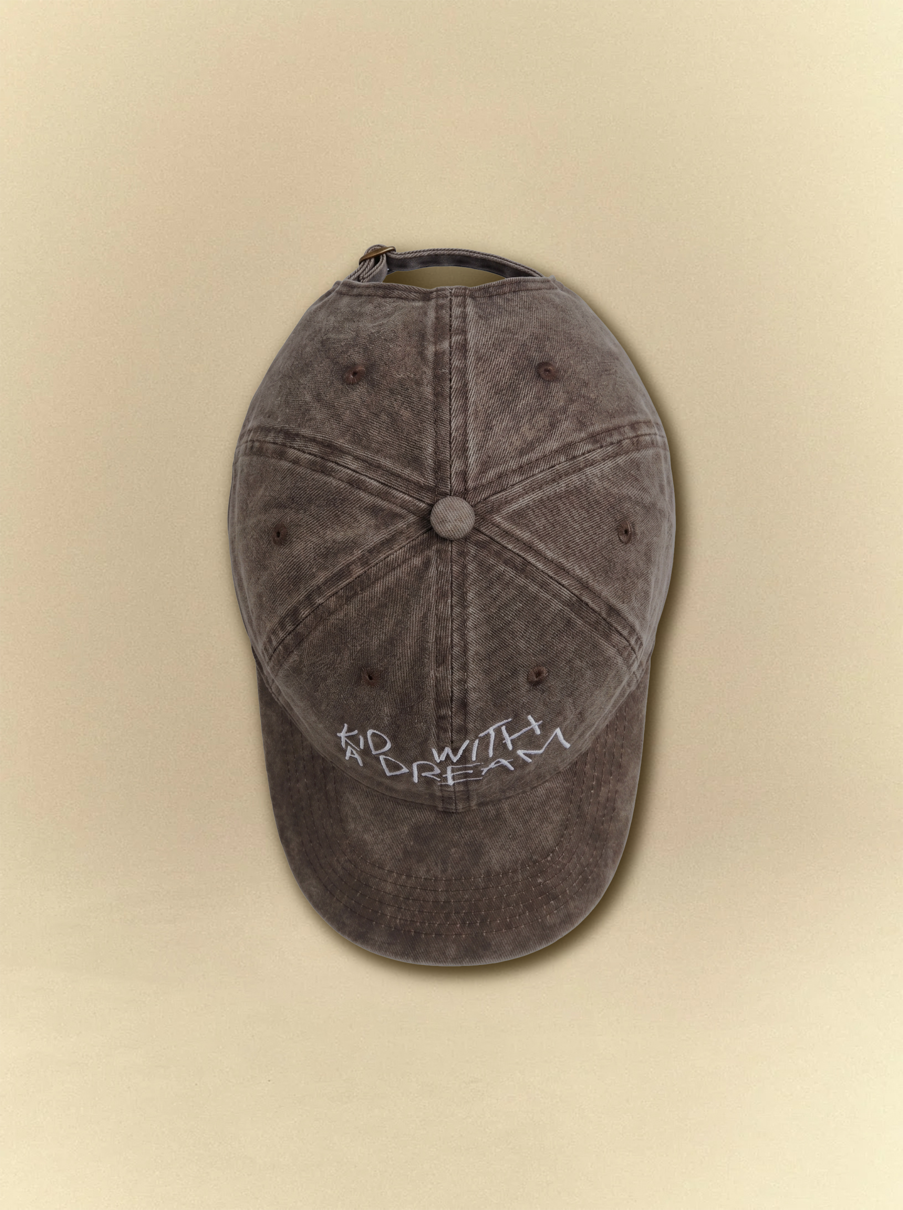 [unisex] Kid With A Dream Acid Brown Cap