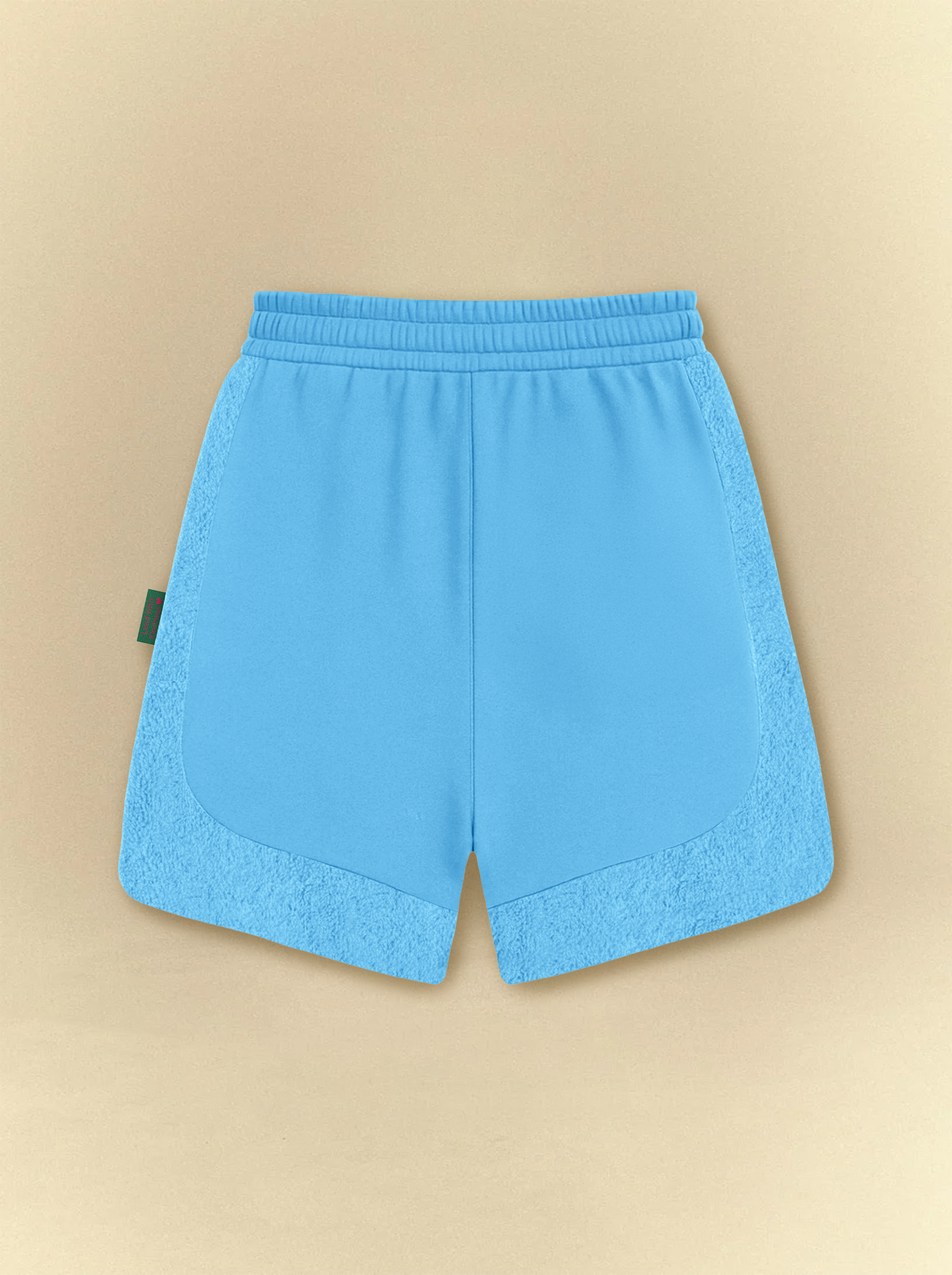 [unisex] Light Blue Dolphin Hem Sweat Shorts
