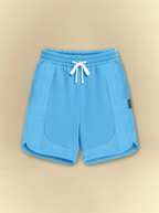 [unisex] Light Blue Dolphin Hem Sweat Shorts