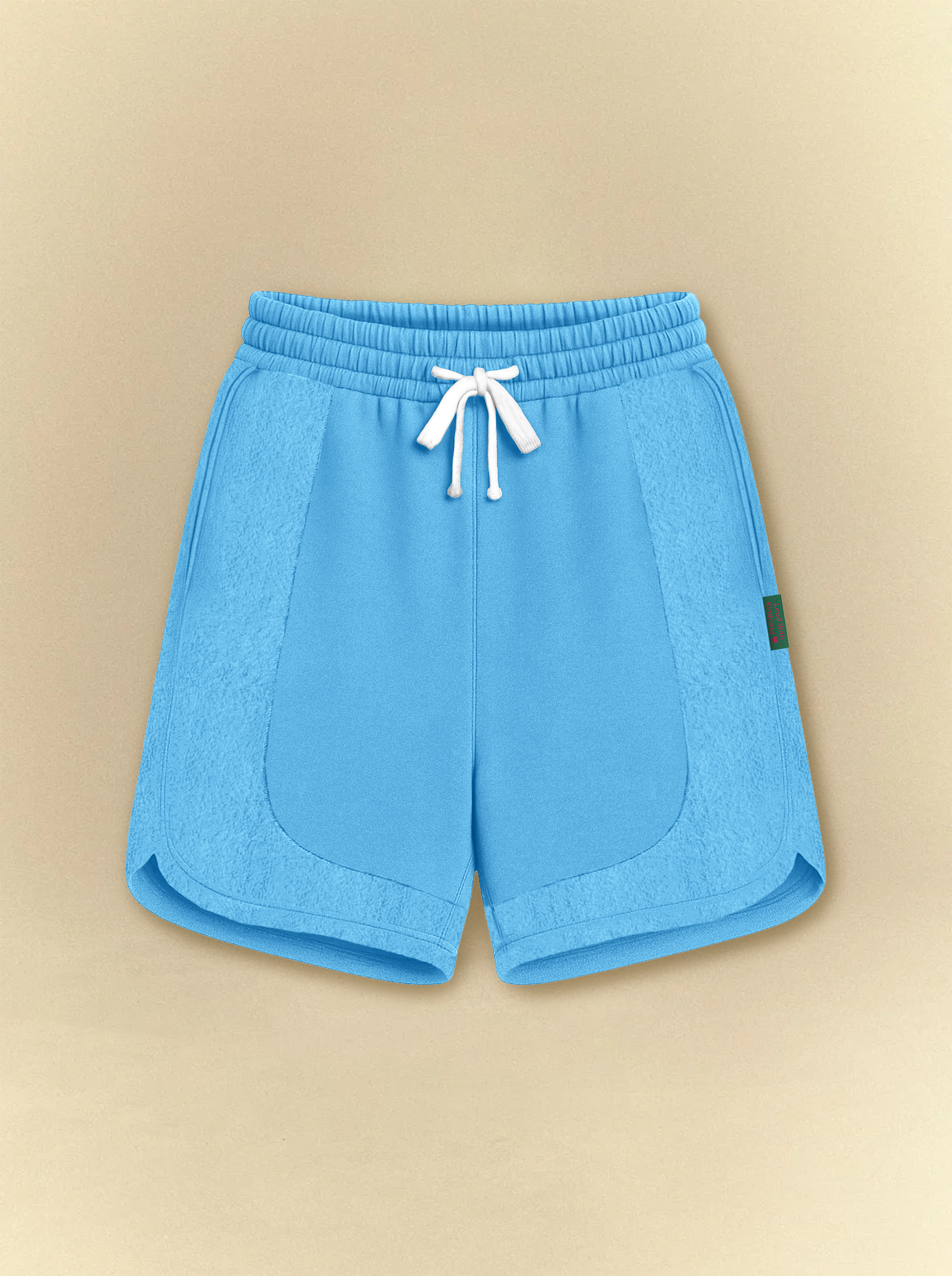[unisex] Light Blue Dolphin Hem Sweat Shorts