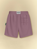 [unisex] Light Violet Front Textured Sweat Shorts