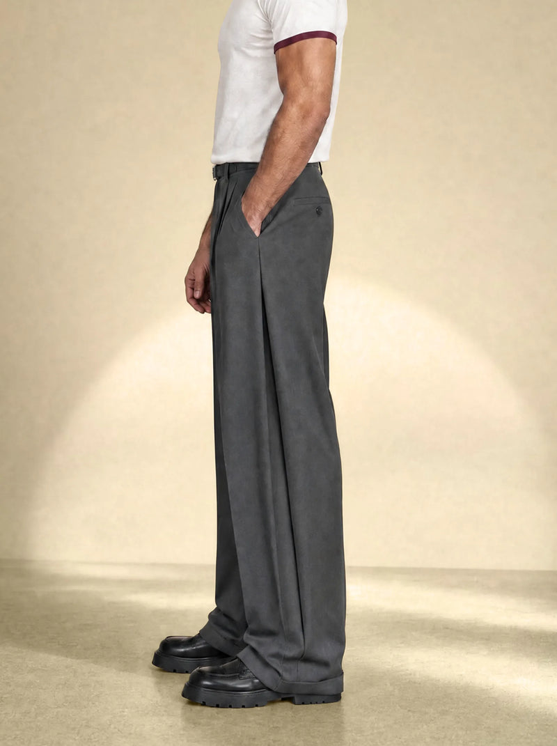 MotionDrift Side Pleated Tailor Pants