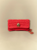 Medium Carmine Crochet Clutch
