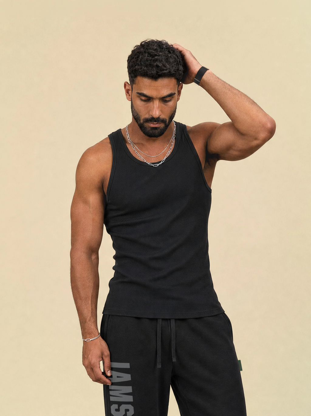[men] Men's Black Tank Top