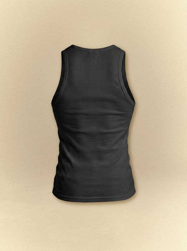 [unisex] Men's Black Tank Top