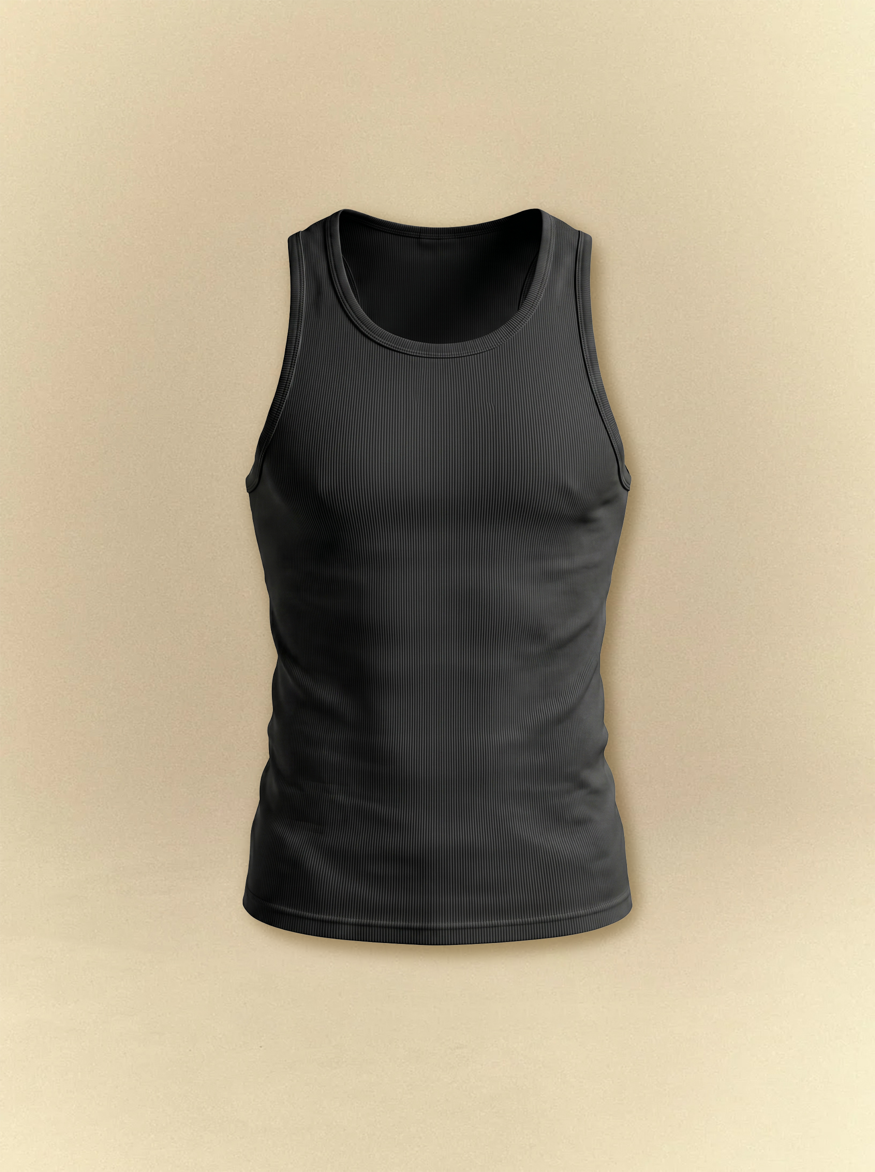 [unisex] Men's Black Tank Top
