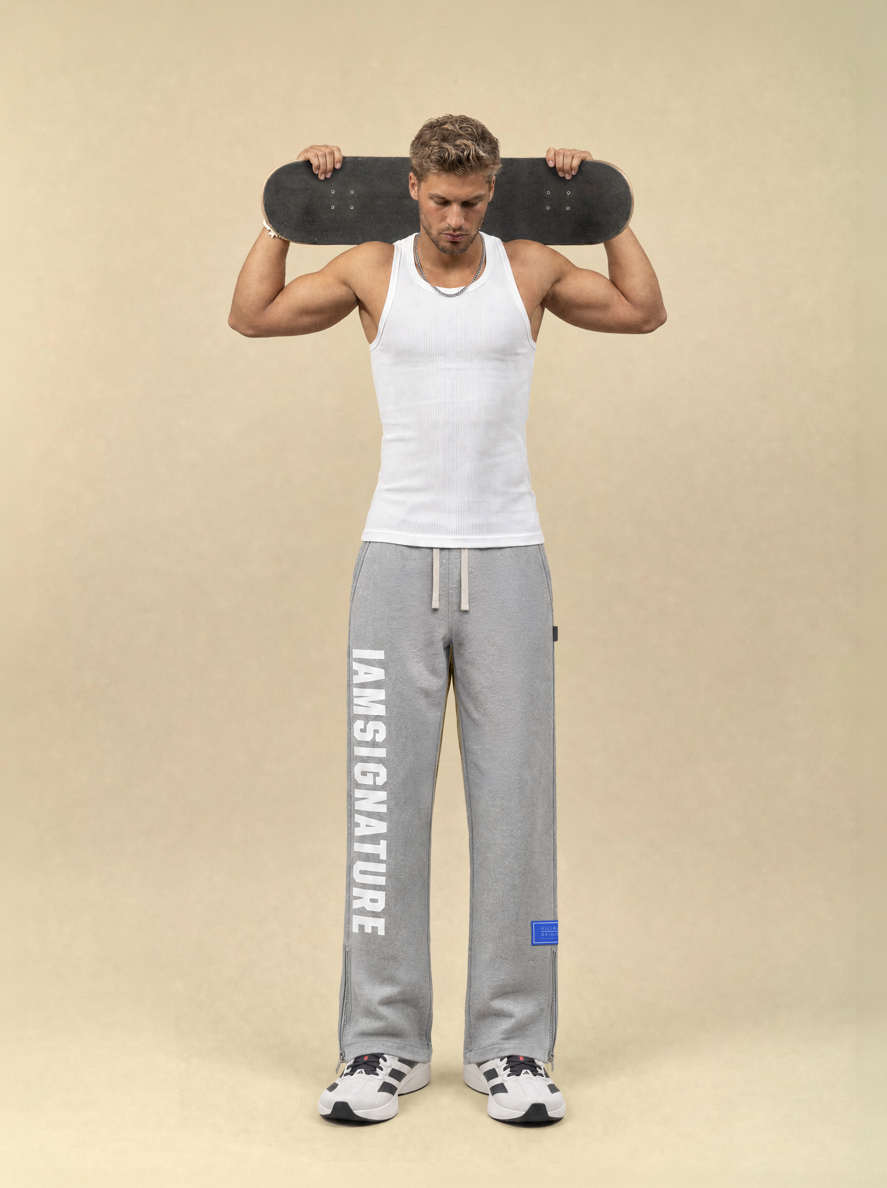 [men] Men's White Tank Top