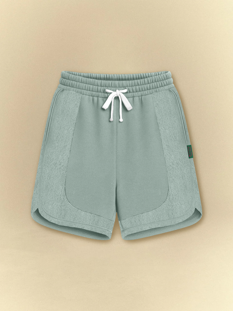Mint Dolphin Hem Sweat Shorts