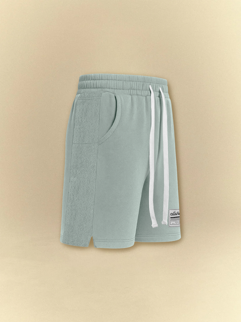 Mint Four Pockets Sweat Shorts