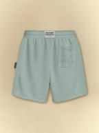 [unisex] Mint Front Textured Sweat Shorts