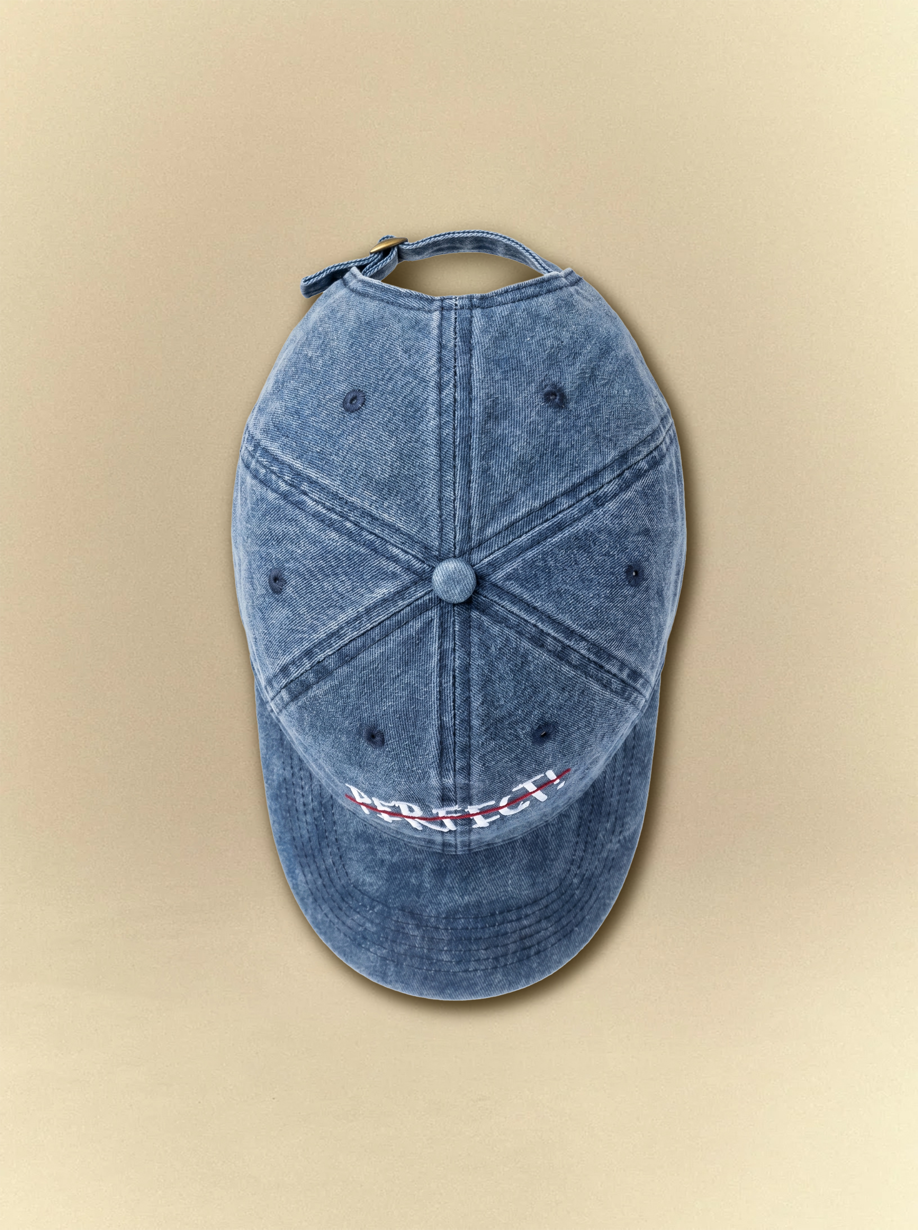 [unisex] Not Perfect Acid Blue Cap