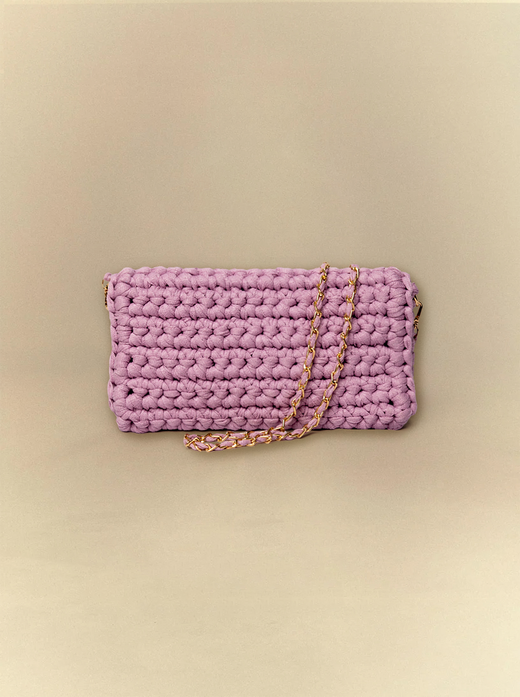 [unisex] Retro Pink Crochet Clutch