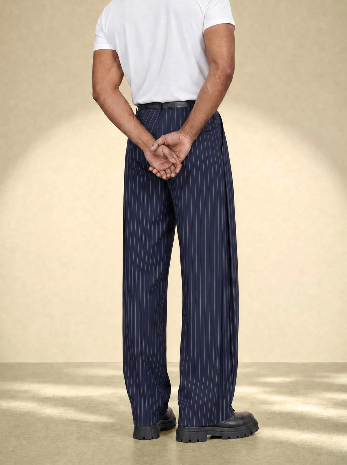 [men] Side Pleated Tailor Pants