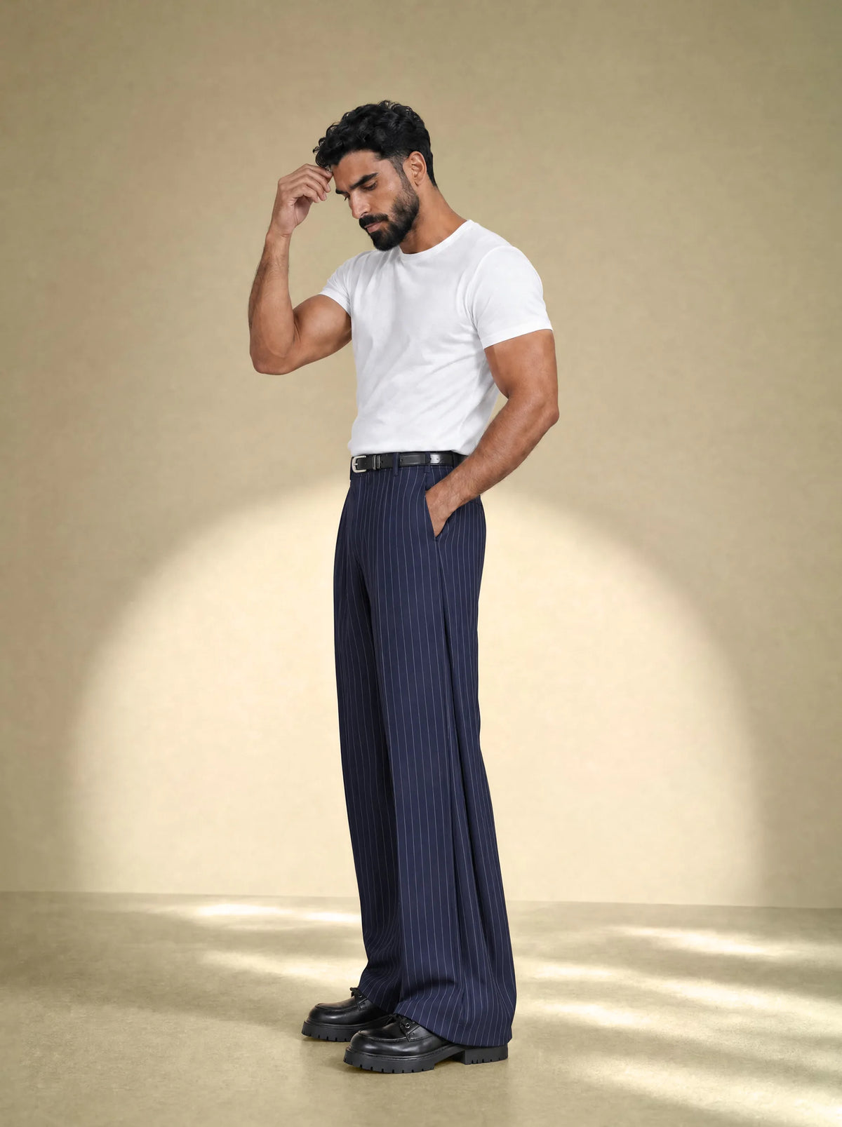 [men] Side Pleated Tailor Pants