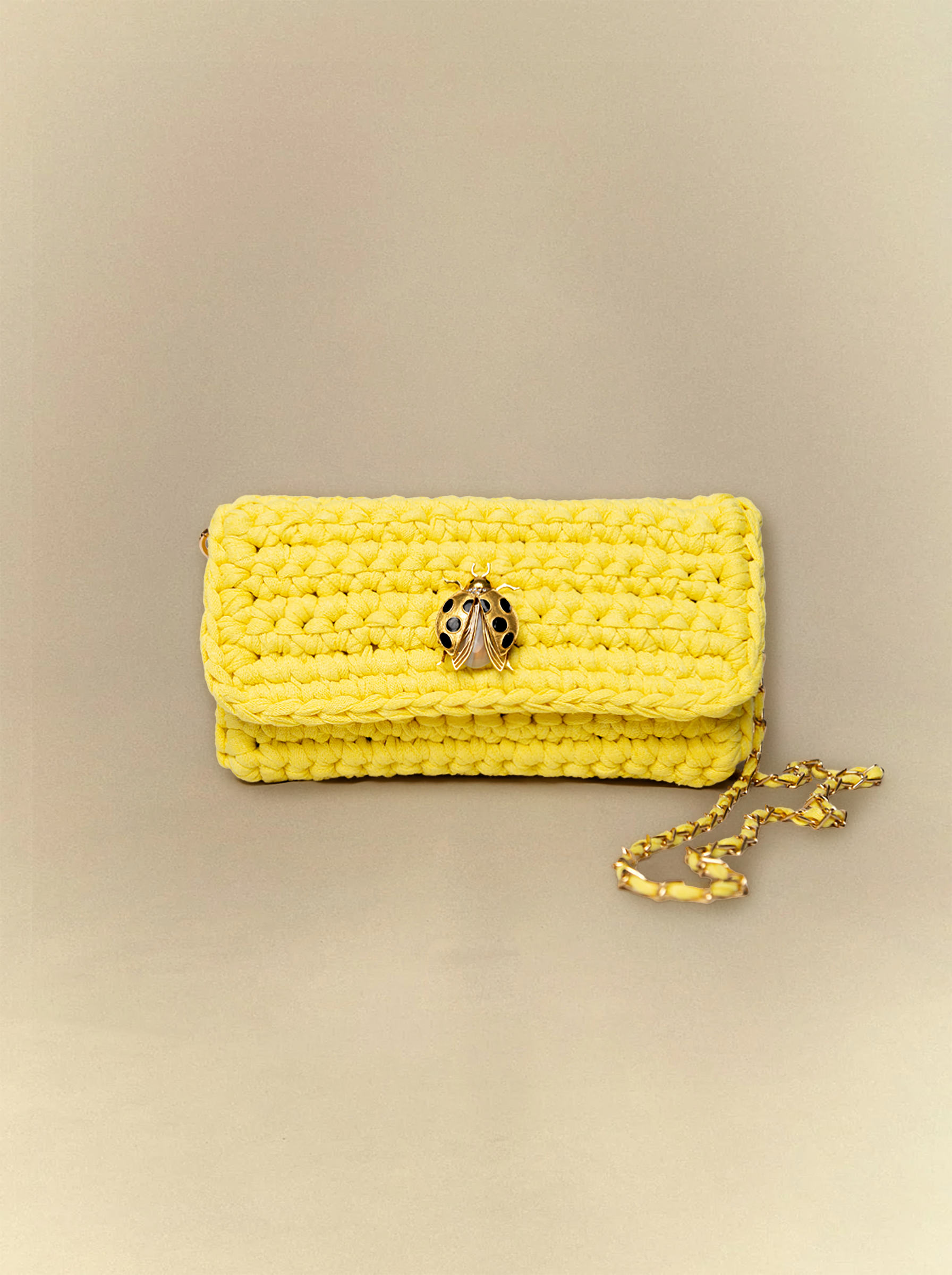 [unisex] The Sun Crochet Clutch