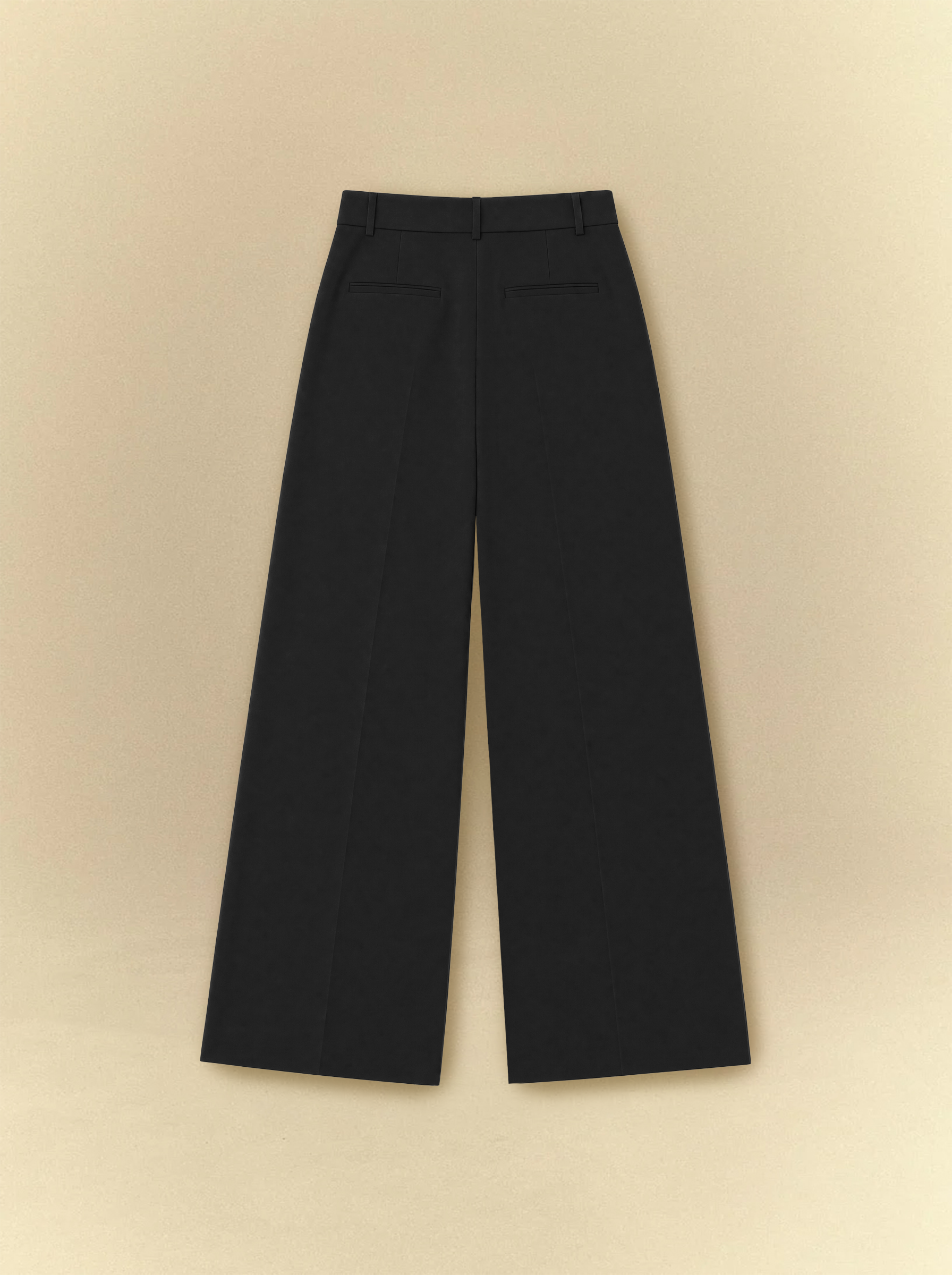 [unisex] Women's Black Daydrift Pleated Pants