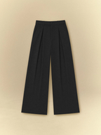 [unisex] Women's Black Daydrift Pleated Pants