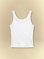 [unisex] Women's White Tank Top