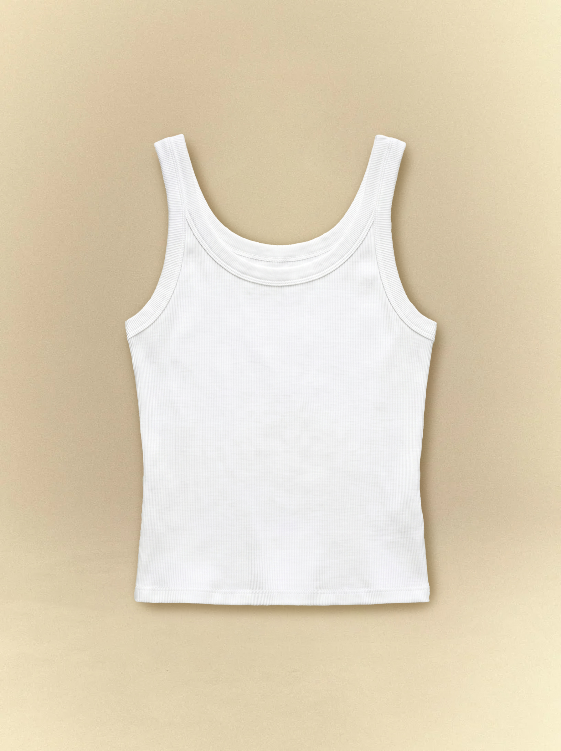 [unisex] Women's White Tank Top